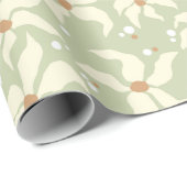 Sage Green Elegant Geschenkpapier (Rolleneckpunkt)