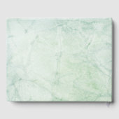 Sage Green Elegant Wedding Guest Book Gästebuch (Rückseite)