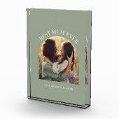 Sage green elegante arch Foto typography best mum (Rechts)