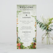 Sage Green Elegante Vintage Bibliothek Programm (Stehend Vorderseite)