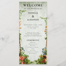 Sage Green Elegante Vintage Bibliothek Programm