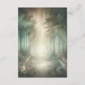 Sage Green Enchanted Forest Radiance Begleitkarte (Rückseite)