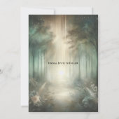 Sage Green Enchanted Forest Radiance Save The Date (Rückseite)