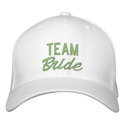 Sage Green Erstellen Sie Ihren eigenen Bridesmaid- Bestickte Baseballkappe (Vorderseite)