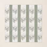 Sage Green Eucalyptus 36"x36" Chiffon Scarf Schal<br><div class="desc">Ein schöner Chiffonschal aus unserer Hochzeitssuite "Sage Green Eucalyptus" ist ein großartiges Geschenk für Brautmädchen und andere Hochzeitsfeier-Mitglieder!</div>