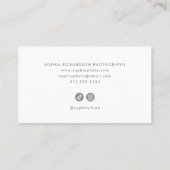 Sage Green Eucalyptus and Magnolia Blume Visitenkarte (Rückseite)