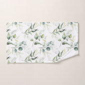 Sage Green Eucalyptus-Blätter Badhandtuch Set (Handtuch)