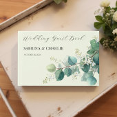 Sage Green Eucalyptus Elegant Boho Wedding Gästebuch