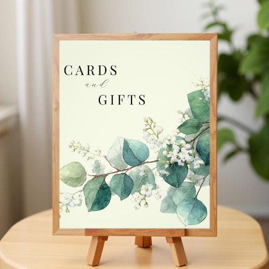 Sage Green Eucalyptus Elegant Cards Gifts Sign Fotodruck