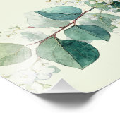 Sage Green Eucalyptus Elegant Cards Gifts Sign Fotodruck (Ecke)