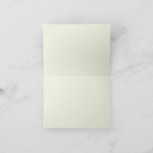 Sage Green Eucalyptus Elegant Foliage Dankeskarte (Innenseite)