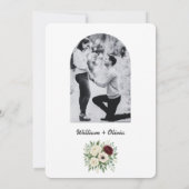 Sage Green Eucalyptus Greenerity FOTO Wedding Einladung (Rückseite)