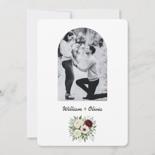 Sage Green Eucalyptus Greenerity FOTO Wedding Einladung (Rückseite)