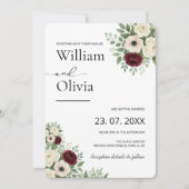 Sage Green Eucalyptus Greenerity FOTO Wedding Einladung (Vorderseite)