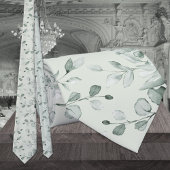 Sage Green Eucalyptus Greenery Wedding Krawatte