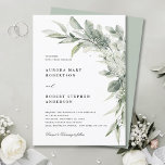 Sage Green Eucalyptus Minimalistisch Botanische Ho Einladung<br><div class="desc">Eleganter und moderner Frühling / Mittsommer botanische Hochzeitseinladung mit einem Bouquet von sanften Aquarellen Grün üppige grüne Blätter / botanische Blätter / Eukalyptus. Weitere passende Designs und Variationen finden Sie in meinem "Blitzweddingpaperie" Shop. Und zögern Sie nicht,  mich für weitere Anpassungen oder Match-Artikel zu kontaktieren.</div>