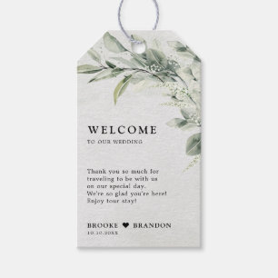 Sage Green Eucalyptus Minimalistisch Botanische Ho Geschenkanhänger