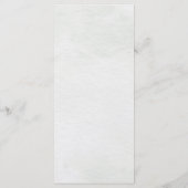 Sage Green Eucalyptus Minimalistisch Botanische Ho Menükarte (Rückseite)