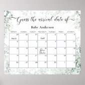 Sage Green Eucalyptus schätzt den Fälligkeitsdatum Poster (Vorne)