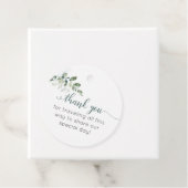 Sage Green Eucalyptus Vielen Dank für Ihre Unterst Geschenkanhänger (Beispiel)
