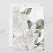 Sage Green Eucalyptus Wedding Einladung (Rückseite)