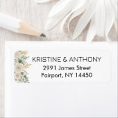 Sage Green Eucalyptus Wedding Return Address Label (Insitu)
