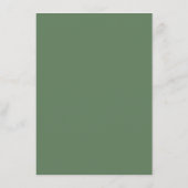Sage Green Eucalyptus Wedding Save The Date (Rückseite)