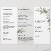 Sage Green Eukalyptus Dreiseitenprogramm (Vorderseite)