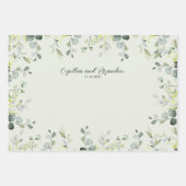 Sage Green Eukalyptus Greenerity Wedding Branding Geschenkpapier Set (Vorderseite 3)