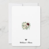 Sage Green Eukalyptus Greenerity Wedding Einladung (Rückseite)