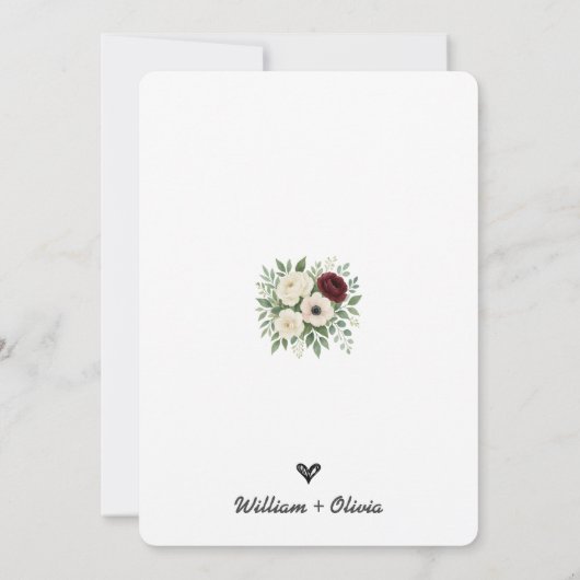 Sage Green Eukalyptus Greenerity Wedding Einladung (Rückseite)