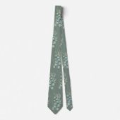 Sage Green Eukalyptus Greenery Botanical Krawatte (Vorderseite)