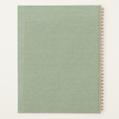 Sage Green Fabric Texture Planer (Rückseite)