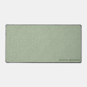 Sage Green Fabric Texture Schreibtischunterlage (Vorderseite)