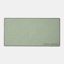 Sage Green Fabric Texture Schreibtischunterlage