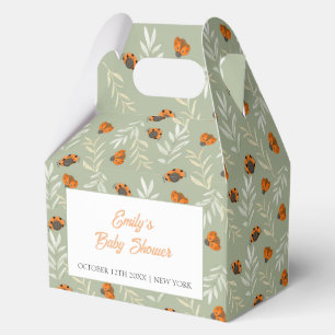 Sage Green Fall Ladybug Grüne Babydusche Geschenkschachtel