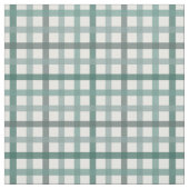 Sage Green Farmhouse Gingham Kariert Tartan Muster Stoff (Muster)