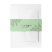 Sage Green Fern Leaf Wedding Einladungsbanderole (Vorderseite Beispiel)