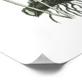 Sage Green Fern Print No. 10 Botanical Wall Art Poster (Ecke)