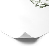 Sage Green Fern Print no 9 Botanical Wall Art Poster (Ecke)