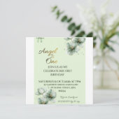 Sage Green Flat Save the Date Karte| Save the Date (Stehend Vorderseite)