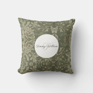 Sage Green Flora Elegante Kissen