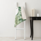 Sage Green Flora Elegante Sherpadecke (Beispiel)