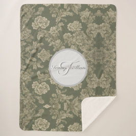 Sage Green Flora Elegantes Ambiente Sherpadecke