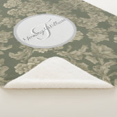Sage Green Flora Elegantes Ambiente Sherpadecke (3/4)