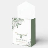 Sage Green Floral Butterfly Thank You Geschenkschachtel (Geöffnet)
