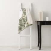 Sage Green Floral Elegant Sherpadecke (Beispiel)