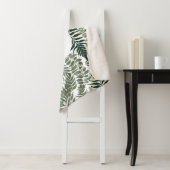 Sage Green Floral Elegant Sherpadecke (Beispiel)