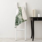 Sage Green Floral Elegant Sherpadecke (Beispiel)