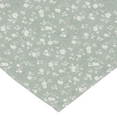 Sage Green Floral , Farmhouse, Cottagecore Großer Tischläufer (Ecke)